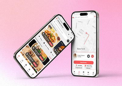 DailyUI - Map Design dailyui delivery figma food graphic design map map design ui ux