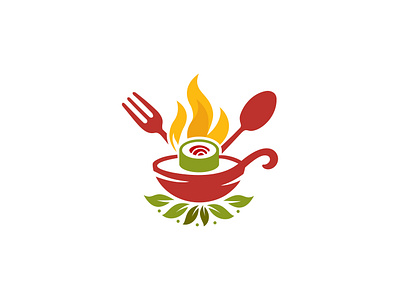Food Logo Design | Modern Restaurant & Cafe Branding Identity branding catering design ethnic cuisine food logo for sale gourmet eateries graphic design illustration inspiration logo logo creator logo design logodesign modern logo restaurant restaurant identity restaurant logo unused logo vector