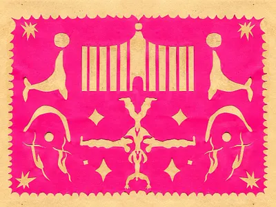 circus art circus clown cutout illustration paper paperwork