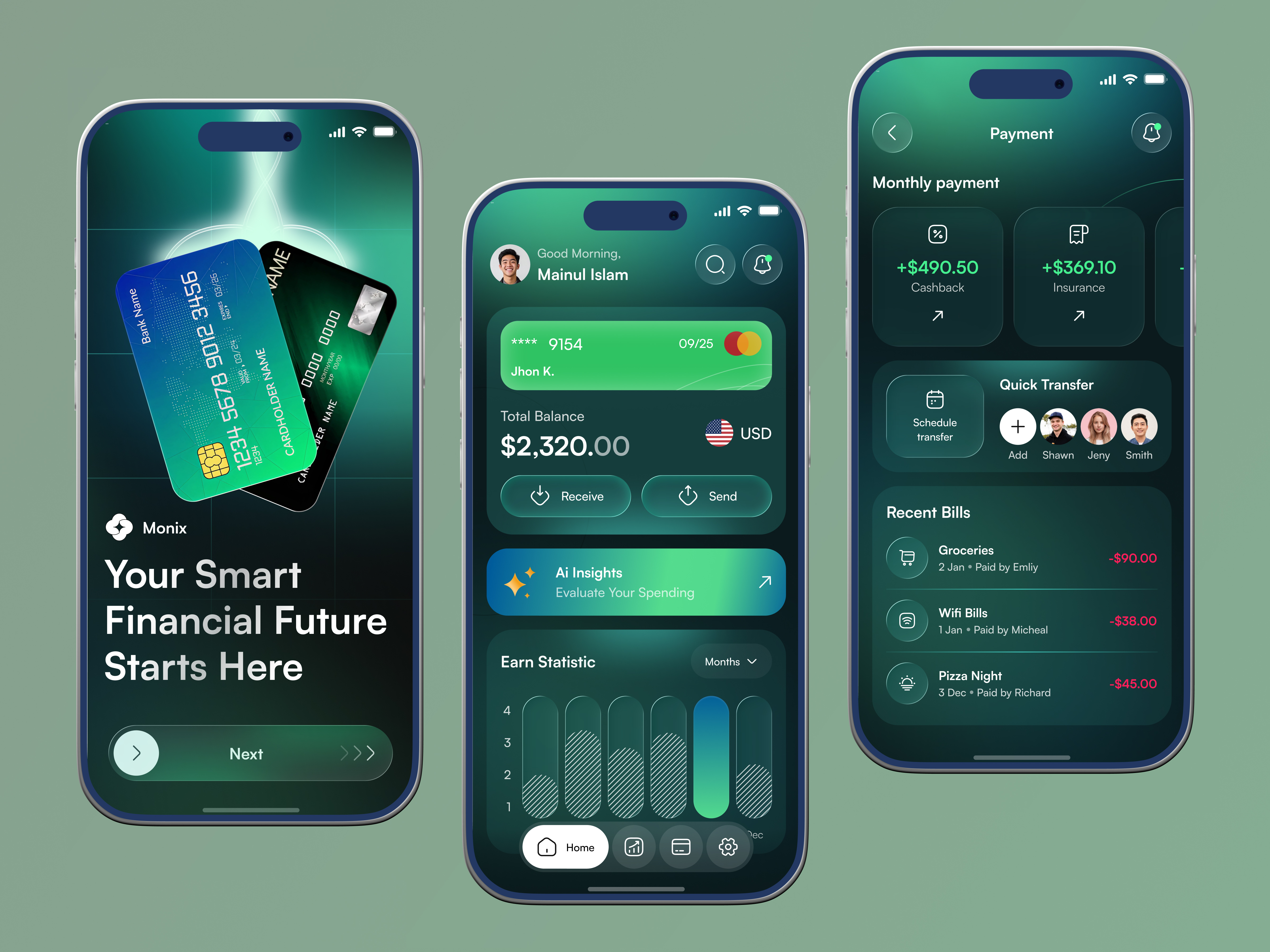 Monix - Online Banking Mobile App app design bank app bank transfer banking digital wallet figma finance fintech mobile banking mobile ui money payment send money transaction transfer ui ui design user interface wallet wallet app