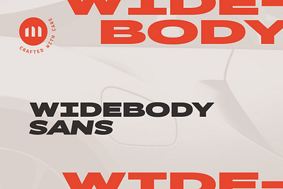 Widebody Sans automotive font black bold branding classic cool fonts display expanded extended font geometric headline logo logotype opentype super bold typeface web fonts website font widebody sans