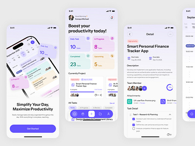 Taskly - Task Management App design mobile mobileapp task taskly taskmanagement ui ui design uiux user research