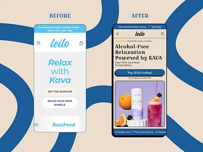 LEILO | E-Commerce | Mobile Website Redesign Concept design drink e commerce ecom ecommerce ecommers first section food hero section home page mobile mobile first modern online shop online shopping online store retro ui ux webdesign