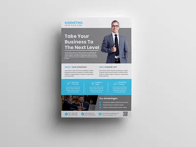 Corporate Business Flyer Template banner branding business flyer business flyer template company business flyer company flyer corporate flyer corporate flyer template design flyer flyer design flyer template flyers graphic design illustration vector