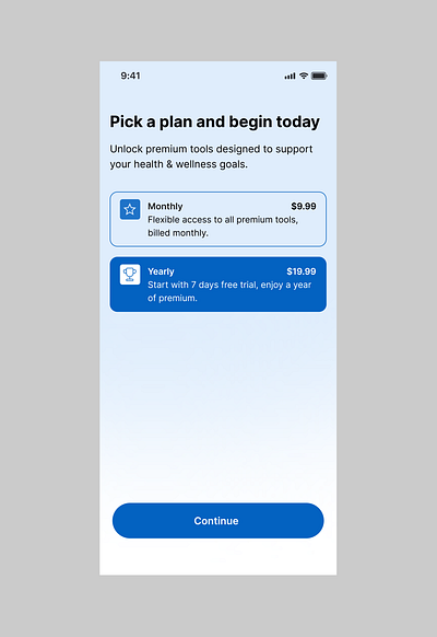 Subscription Screen android app app design app interface app screen app ui app ux application design ios app mobile app mobile screen mobile ui subscription screen ui ui design ux design