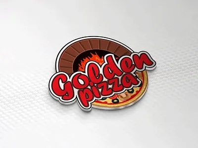 Logo design for mewindson pizza shop 3d brand logo branding business logo creative logo design graphic design logo