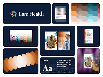 Lam Health behance brand guidelines branding branding and identity clean cover deck design dribbble graphic design identity logo logo design minimal modern posters social media type typography