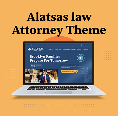 Modern Law Firm Website Design for Alatsas alatsaslawfirm