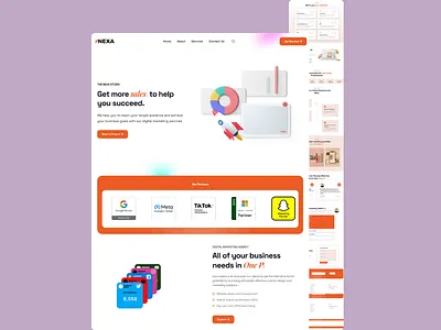 Digital Creative Agency Website – WordPress Design & Development branding clean design graphic design logo ui