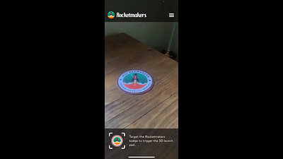 Rocket Launch: Augmented Reality 3d 3d design 3d models adobe substance painter app app design ar augmented reality figma texture map design texture mapping user interface design