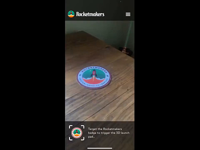 Rocket Launch: Augmented Reality 3d 3d design 3d models adobe substance painter app app design ar augmented reality figma texture map design texture mapping user interface design