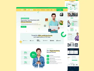 Responsive Website Design for an eCommerce Marketing Agency branding creative agency graphic design logo ui