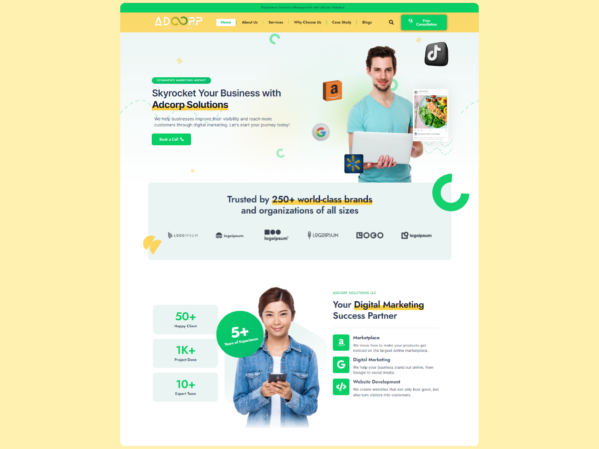 Example of Agency Website Design & Development