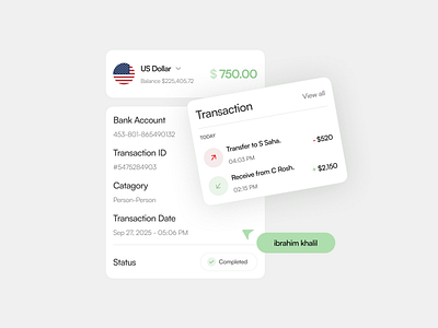 Transaction ui Card Design app design fintech interface payment service ui web