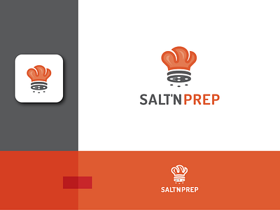 Salt'nPrep Logo branding chef food graphic design kitchen logo pepper restaurant salt spices