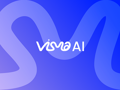 Visma generative ai logo design ai branding generative ai gradient gradient background logo minimalalist modern vector wordmark