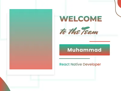 Welcome Post behance clean design creative post facebook post gradient graphic design instagram post linkedin post post design social media social media post ui design welcome post design