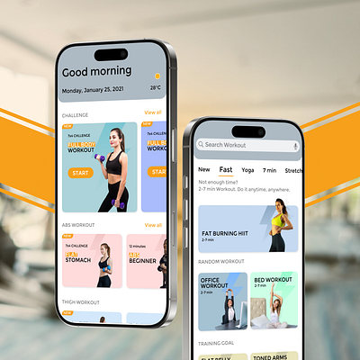 Yoga at Home - Mobile App app branding clean design graphic design illustration logo mobileapp motion graphics ui ux vector yoga yoga app yogaathome