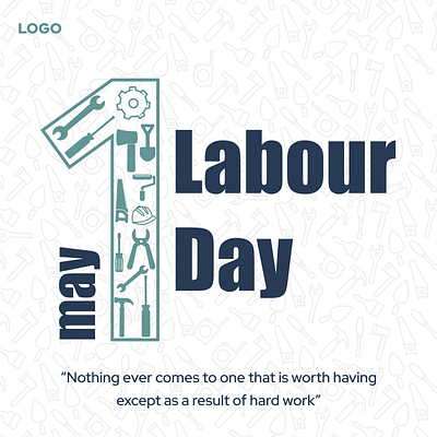 Labour day behance best design colorful design creative design digital marketing dribbble graphic design labour day post linkedin post minimal ui post design social media post ui ui design