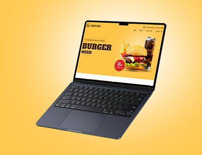 Food Landing page adobe photoshop illustrator