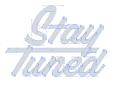 Stay Tuned bezier hand lettering lettering logo logo design logotype script script logo stay tuned type typography