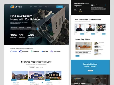 Real Estate Landing Page Design agency website creative agency creative website home listing ui landing page design landing pages modern design product design property property landing page property website real estate real estate landing page real estate web design real estate website ui design uiux design ux design website