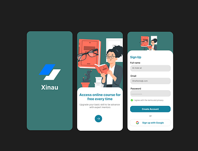 Login screen ui ux design
