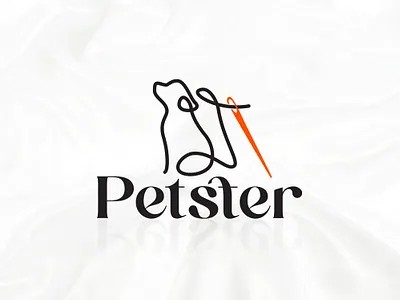Logo for Petster Dog clothes branding dog fashion logo monogram pet logo