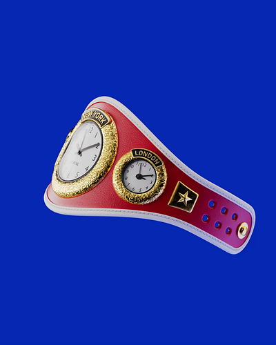 Champion in every timezone 3d animation branding cgi character design foreal graphic design illustration logo