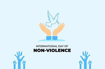 International Day of Non-Violence greeting card design 3d animation branding design graphic design illustration logo motion graphics ui vector