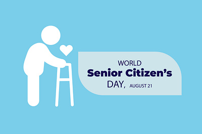 The World Senior Citizen's Day is observed on August 21 3d animation branding design graphic design illustration logo motion graphics ui vector