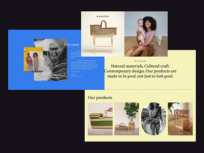 The kind label concept art colorful design direction ecommerce figma homepage landing layout retro ui ux web website