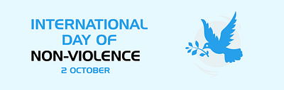 International Day of Non-Violence, held on 2 October. 3d animation branding design graphic design illustration logo motion graphics ui vector