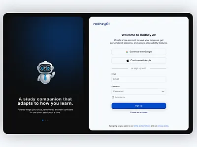 SaaS Sign up page ai ai form ai sign up page chatbot form product design saas sign up sign up page ui ux uxui design