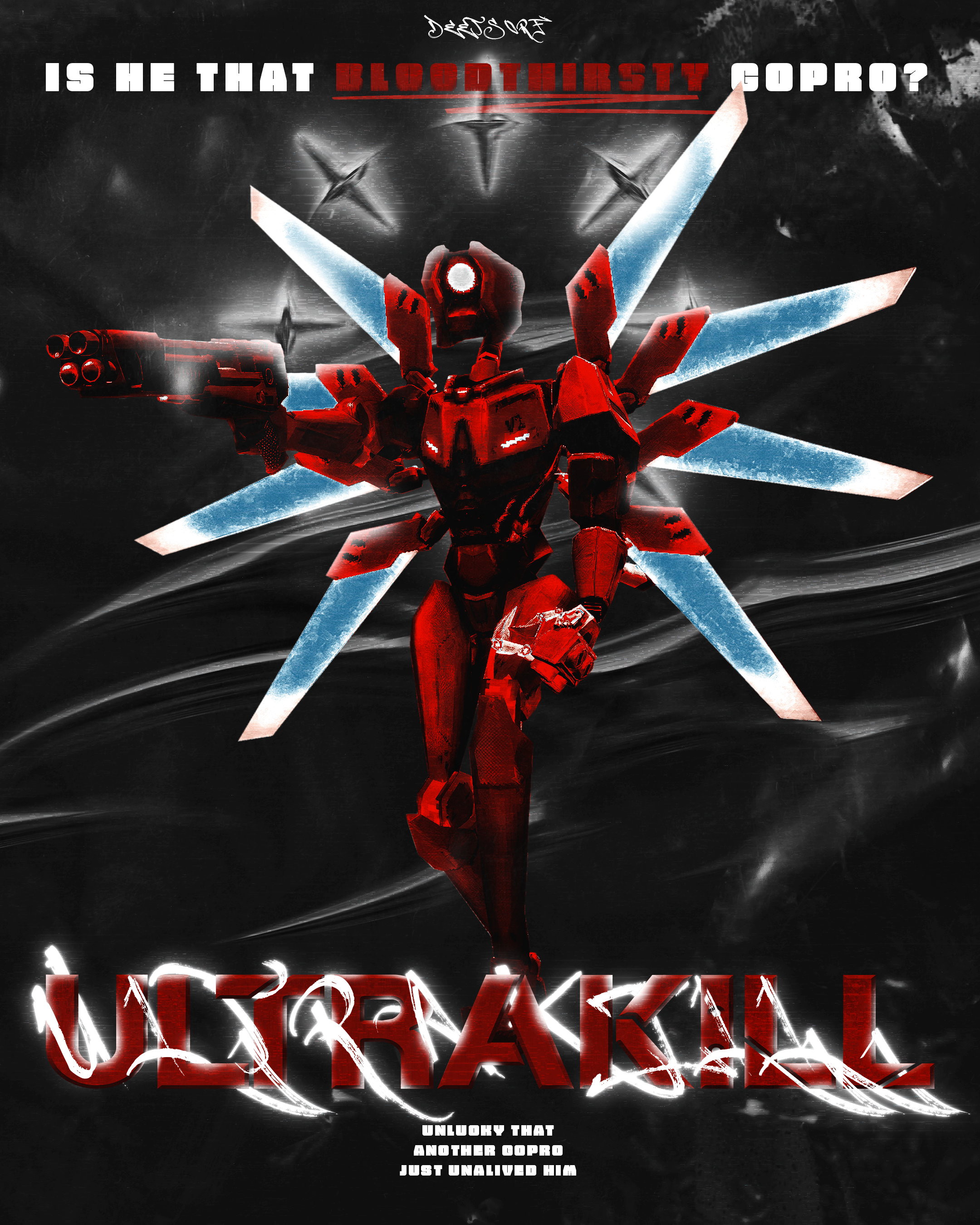 Ultrakill Poster adobe photoshop branding design graphic design photoshop poster promo