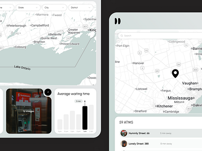 Location-based Service App UI app prototype