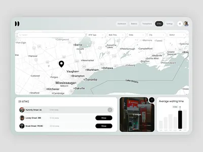 Interactive Map UI Design modern ui