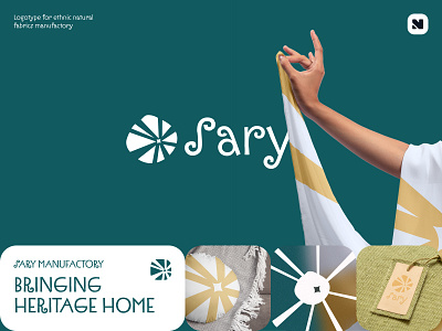 Logo Design for Fabric Brand – Ethnic Textile Identity brand identity branding creative cultural branding design ethnic design fabric logo flat logo graphic design handmade logo heritage brand logo logo design natural fabrics textile design visual identity