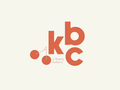 Logo Exploration KBC bakery baking brand branding cookies design food fruit illustrator logo typography