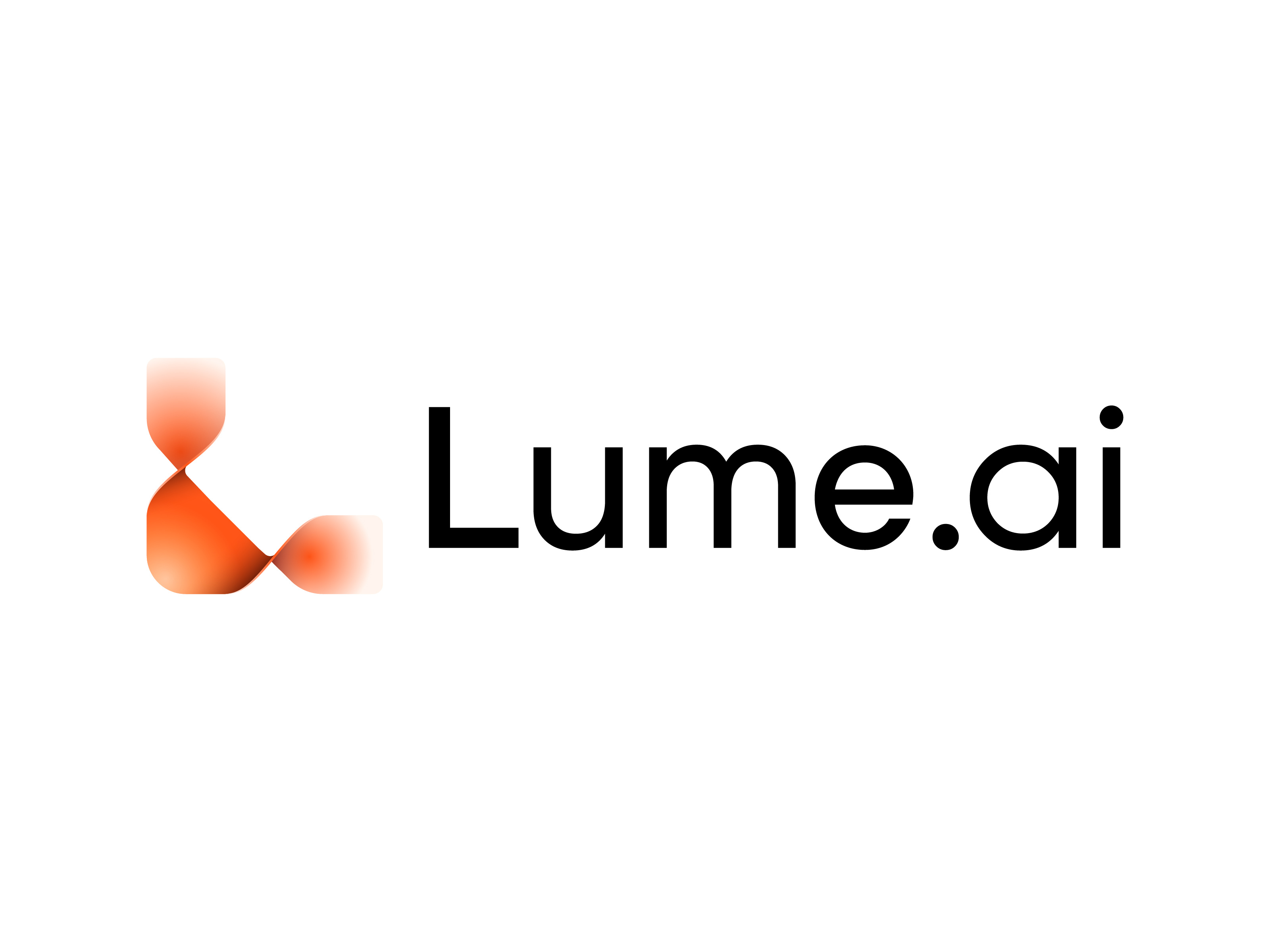 Lume.ai — Concept of AI Automation Platform Branding ai app automation branding clean design gradient logo orange ui ux