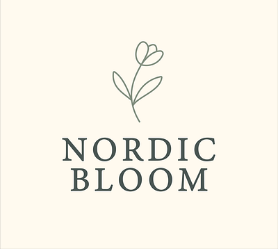 Flowers branding graphic design logo