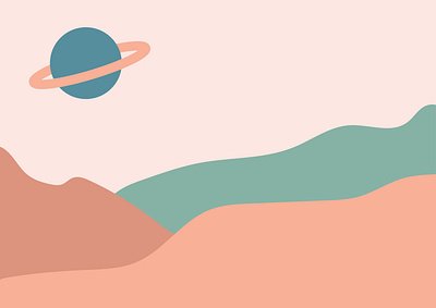 Saturn design graphic design illustration vector