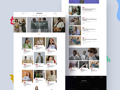Fashion Blog Landing Page blog blog landing branding clean clothes creative design ecommerce fashion graphic design illustration minimal minimalist squarespace typography web web design website