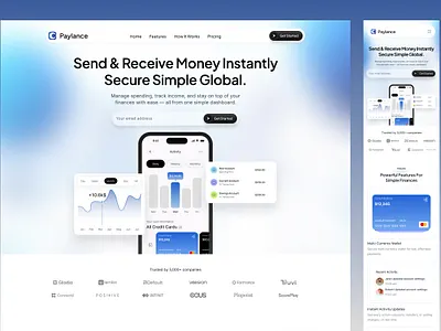 Paylance-Fintech Website digitalbanking digitalpayments finance finance website financialtechnology fintech fintech responsive fintech ui fintech ui ui fintech website mobilebanking payments responsive smartfinance ui user interface ux webdesign website design