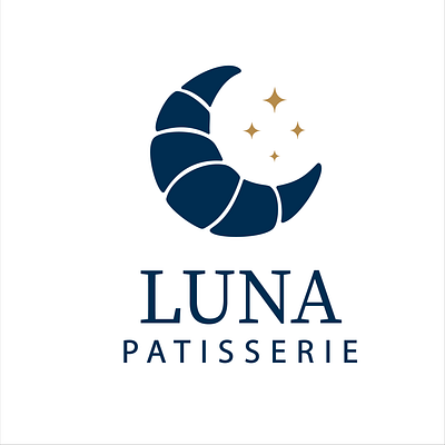 Croissant branding graphic design logo