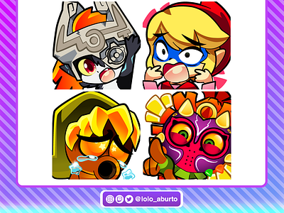 Emotes Twitch Zelda digitalart emojis emote facebook gaming nintendo playstation pokemon sega smashbros sonic stream streamer trovo twitch xbox youtube zelda