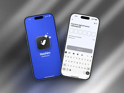 Medical App Onboarding app app design app hero section app ui app ux blue app design branding design graphic design hero section app medical app medical app design medical app ui portfolio ui ux vector web design
