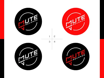 Mute Records branding clever design giletroja illustration logo logo design minimalism music mute mute icon mute logo mute music mute records mute wordmark records smart typography ui wordmark