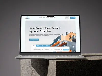 Home Nest – Luxury Real Estate Website Design cealdesign design hero section home homenest landingpage minimaldesige real estate ui ui interface uxui visual