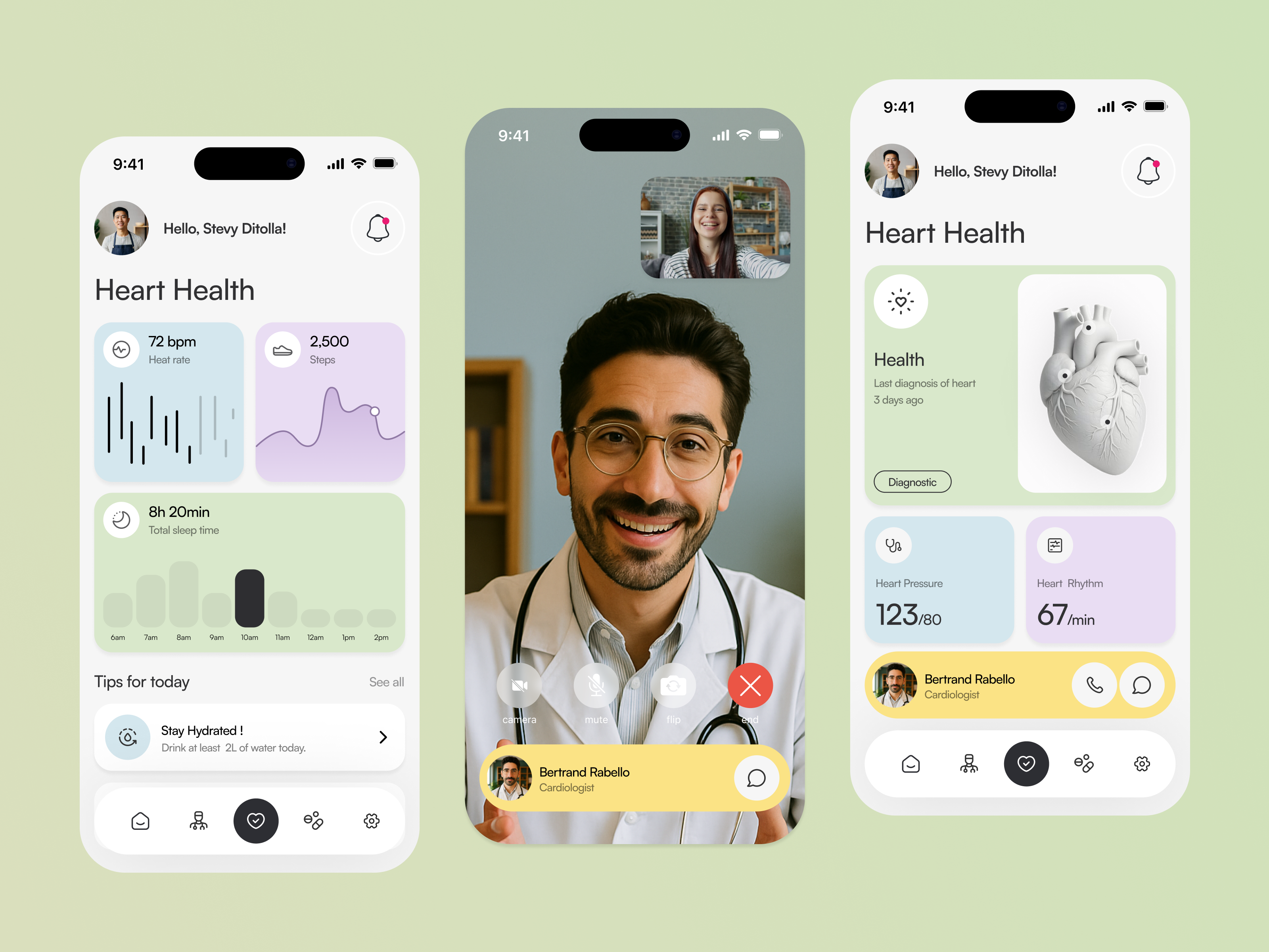 Example of ☘️ Health Tracking App - Calm & Clear Health Tracking